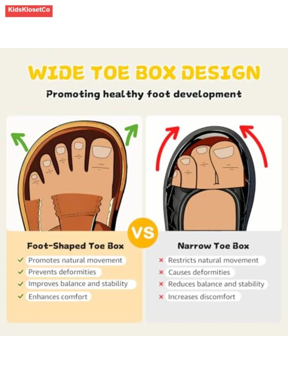 Toddler Mary Jane Flats - Wide Toe Box Barefoot Zero-Drop Sole Hook & Loop